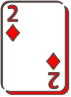 2 of diamonds card