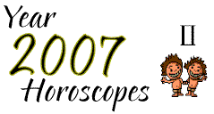 Gemini Horoscope 2007